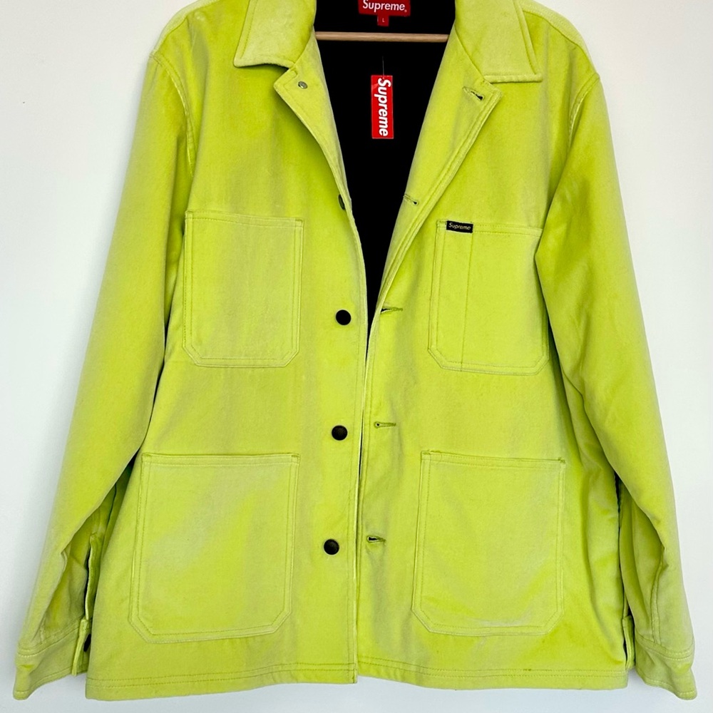 Supreme Velvet Chore Coat Bright Green